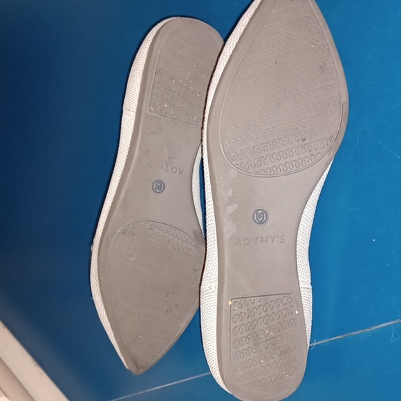 Rothy's Women's Knit The Point Cloud Birdseye Slip-On Flat Shoes Gray Size 6.5 - Picture 9 of 10